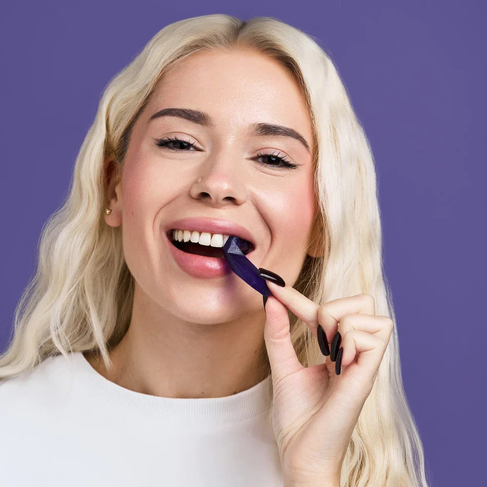 Dr. Dent Purple Teeth Whitening Strips - Fast Results, Zero Sensitivity