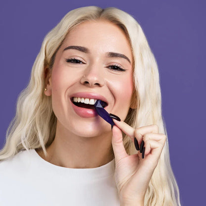 Dr. Dent Purple Teeth Whitening Strips - Fast Results, Zero Sensitivity