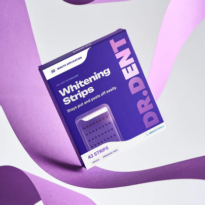 Dr. Dent Purple Teeth Whitening Strips - Fast Results, Zero Sensitivity